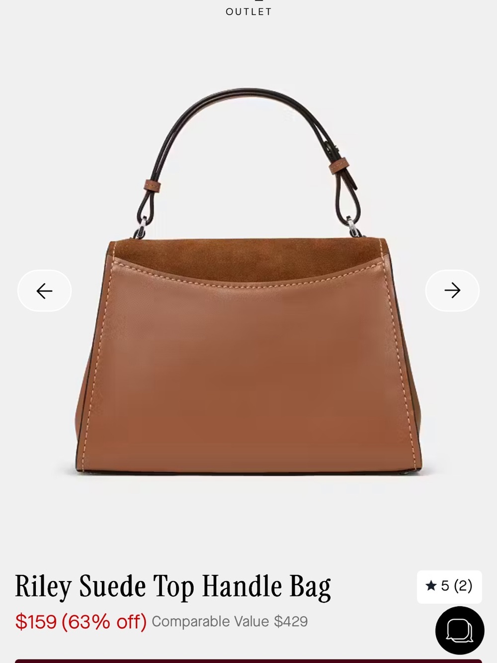 Kate Spade Riley Suede Top Handle Bag - Picture 4 of 5